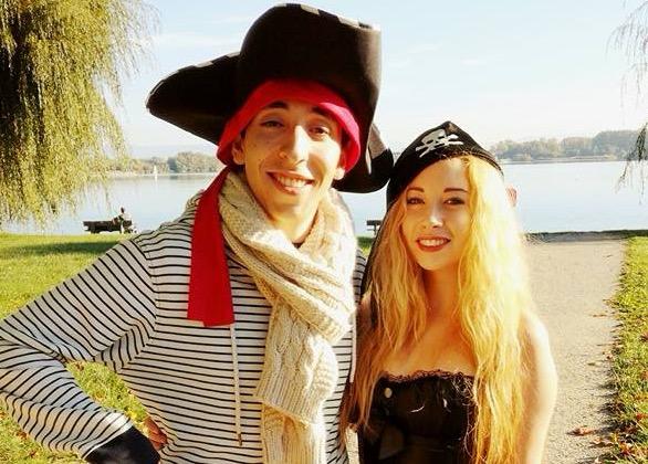 En costumes de pirates à la plage des Mouettes