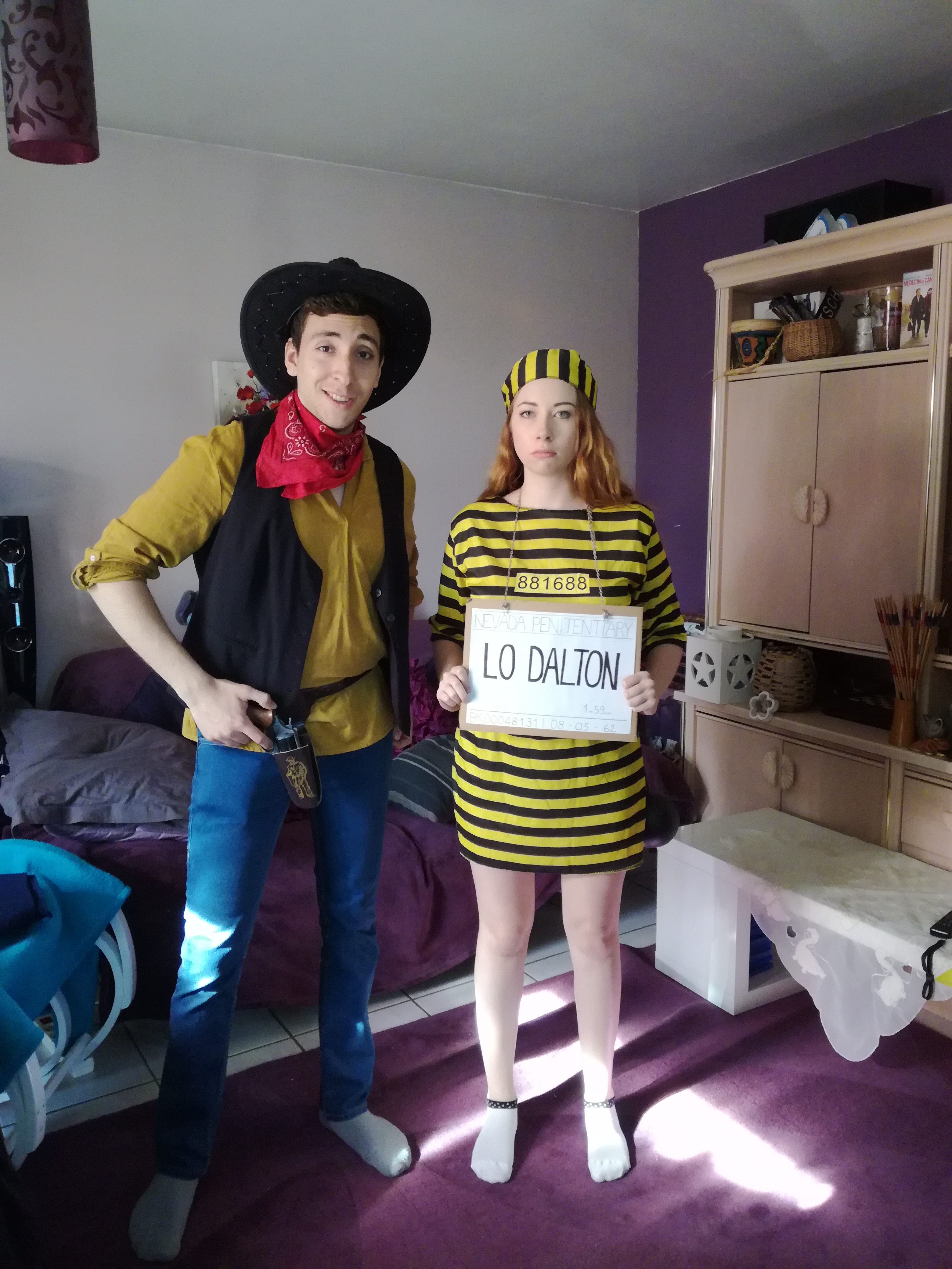 En Dalton et Lucky Luke pour une soirée de Juju, 21 avril 2018